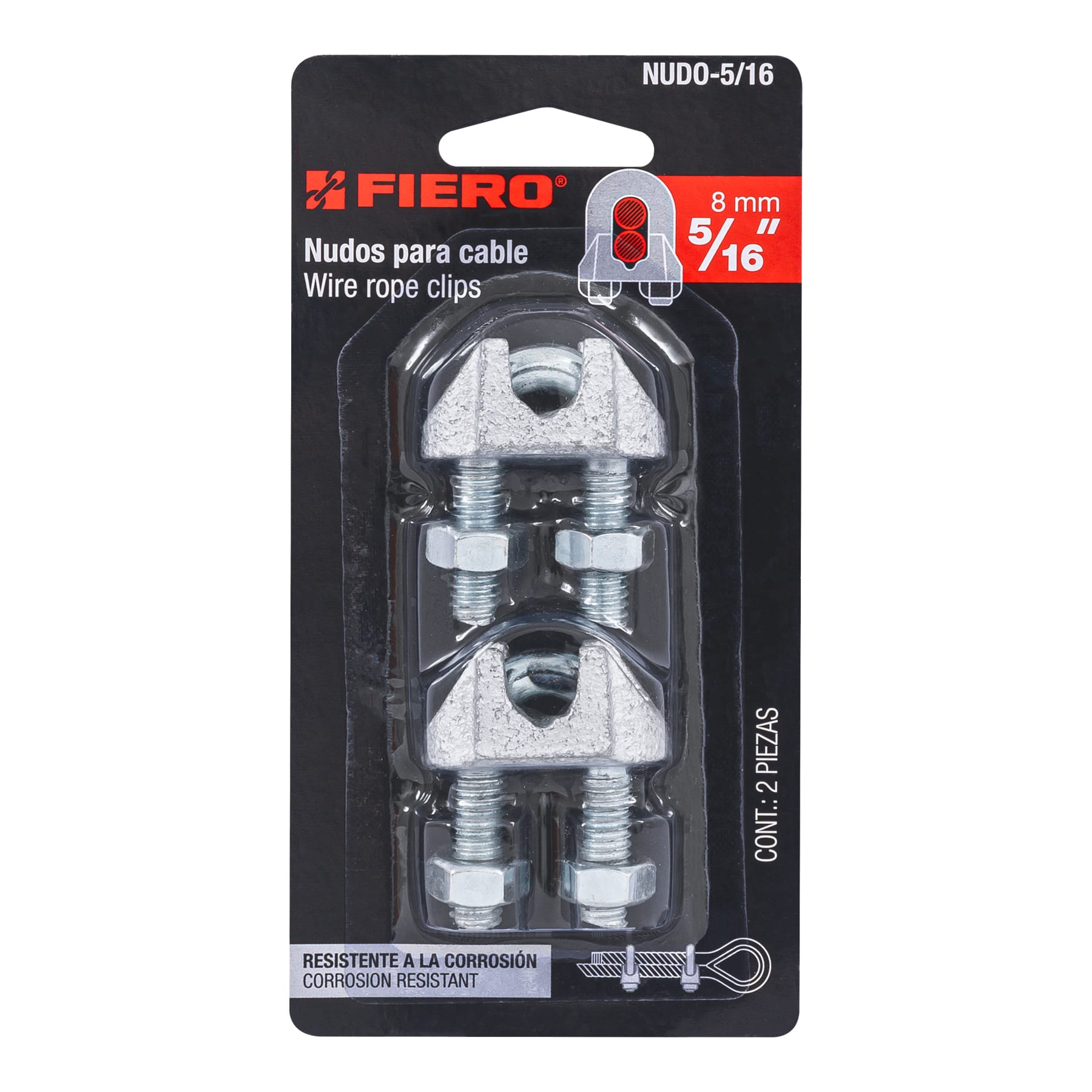 ABRAZADERA P/CABLE 1/4`` PAR 1044084
